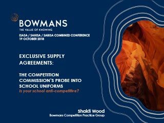 Exclusive Supply Agreements