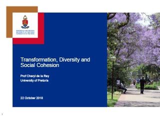 Transformation and Social Cohesion